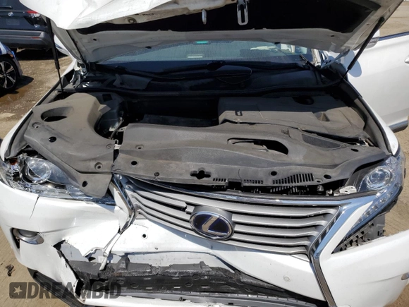 2013 Lexus RX 450h with VIN JTJBC1BA7D2437948, listed as a Copart auction lot 59039505 with 109,922 mi miles and Salvage title. Bid and sale history available at DreamBid. Image 12.