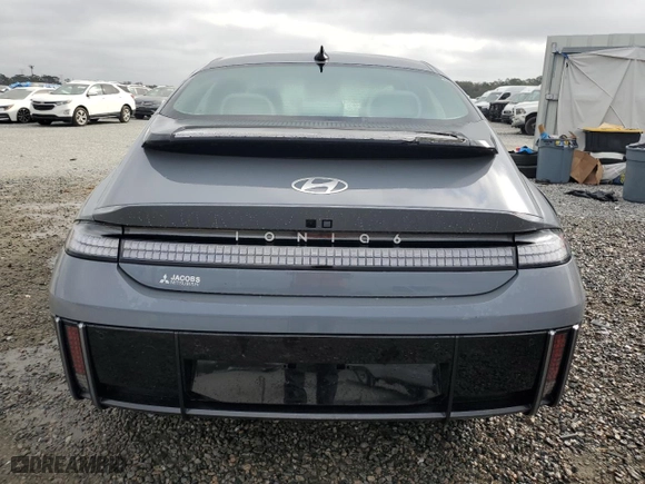 2023 Hyundai IONIQ 6 SEL with VIN KMHM34AA6PA032250, listed as a Copart auction lot 85628954 with 13699 miles and Salvage Title. Bid and sale history available at carsss.com. Image 6.