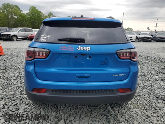 2018 Jeep Compass Sport z VIN 3C4NJCAB4JT124295, wystawiony jako Copart lot #52328795 z przebiegiem 77 901 mil mil oraz Szkoda całkowita • Salvage title. Historia ofert i sprzedaży dostępna na DreamBid. Obrazek 6.