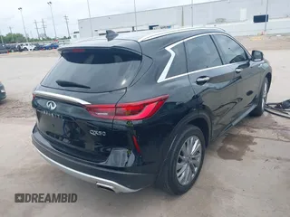 2024 Infiniti QX50 Luxe with VIN 3PCAJ5BA7RF101801, listed as a IAAI auction lot 42109462 with 15,768 mi miles and . Bid and sale history available at DreamBid. Image 4.