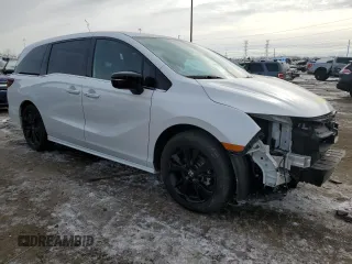 2023 Honda Odyssey Sport with VIN 5FNRL6H74PB069353, listed as a Copart auction lot 44783665 with 12,202 mi miles and Salvage Title. Bid and sale history available at carsss.com. Image 4.