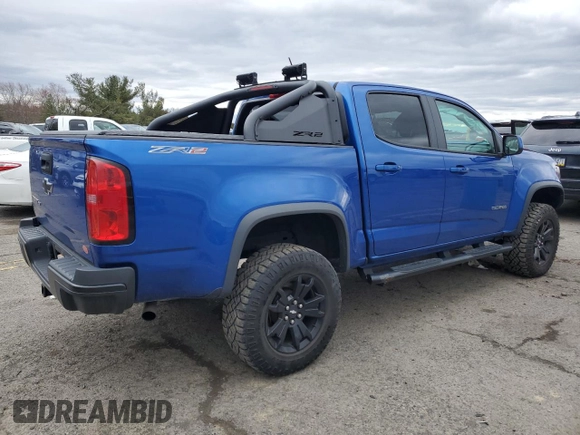 2020 Chevrolet Colorado 4WD ZR2 with VIN 1GCGTEEN5L1176189, listed as a Copart auction lot 47744665 with 46,737 mi miles and Salvage title. Bid and sale history available at DreamBid. Image 3.
