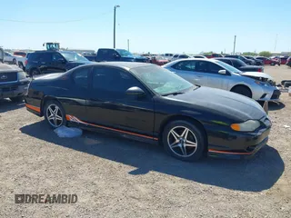 2005 Chevrolet Monte Carlo SS Supercharged with VIN 2G1WZ151659259069, listed as a IAAI auction lot 41752228 with 164,861 mi miles. Bid and sale history available at carsss.com. Image 1.