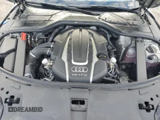 2017 Audi A8 Sport with VIN WAU43AFD0HN002058, listed as a Copart auction lot 53180585 with 95,436 mi miles and Salvage title. Bid and sale history available at DreamBid. Image 11.