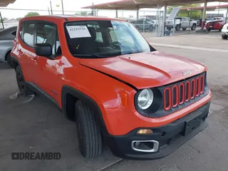2017 Jeep Renegade Sport with VIN ZACCJAAB5HPE50670, listed as a IAAI auction lot 42192539 with 91,008 mi miles and . Bid and sale history available at DreamBid. Image 6.
