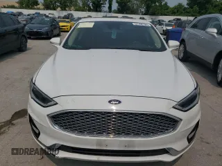 2019 Ford Fusion Titanium with VIN 3FA6P0K91KR217096, listed as a Copart auction lot 57796185 with 84,128 mi miles and Salvage title. Bid and sale history available at DreamBid. Image 5.