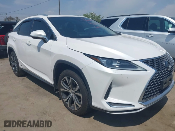 2020 Lexus RX 450h z VIN 2T2HGMDA4LC050687, wystawiony jako IAAI lot #42171004 z przebiegiem 85 936 mil mil oraz . Historia ofert i sprzedaży dostępna na DreamBid. Obrazek 1.