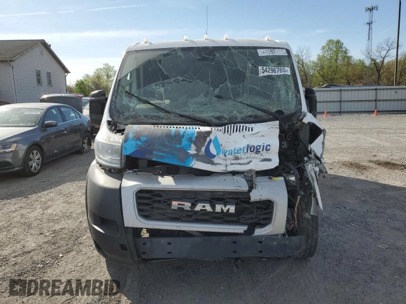 2019 Ram ProMaster Cargo with VIN 3C6TRVAG2KE525347, listed as a Copart auction lot 54296765 with Not Provided miles and Salvage Title. Bid and sale history available at carsss.com. Image 5.