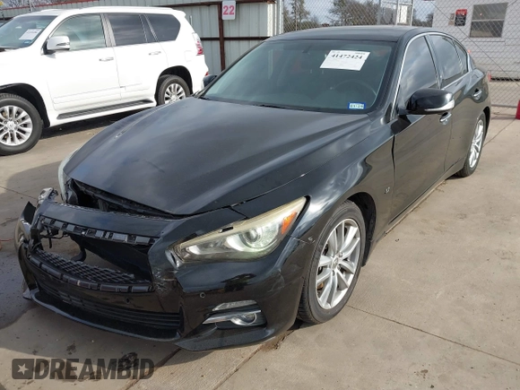 2015 Infiniti Q50 z VIN JN1BV7AP3FM335871, wystawiony jako IAAI lot #41472424 z przebiegiem 127 383 mil mil oraz . Historia ofert i sprzedaży dostępna na DreamBid. Obrazek 19.