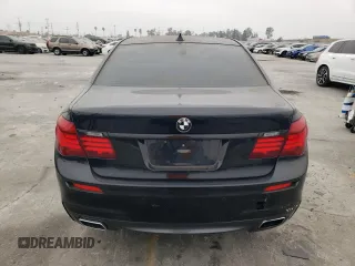 2013 BMW 7 Series 740Li with VIN WBAYE4C51DD137687, listed as a Copart auction lot 76103944 with 134,609 mi miles and Salvage title. Bid and sale history available at DreamBid. Image 6.