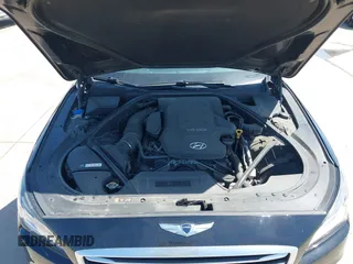 2015 Hyundai Genesis 3.8L with VIN KMHGN4JEXFU035238, listed as a IAAI auction lot 42007463 with 96,557 mi miles and . Bid and sale history available at DreamBid. Image 10.