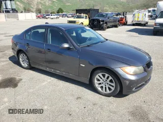 2007 BMW 3 Series 328i with VIN WBAVC53517FZ73443, listed as a Copart auction lot 50095755 with 197,708 mi miles and Salvage title. Bid and sale history available at DreamBid. Image 4.