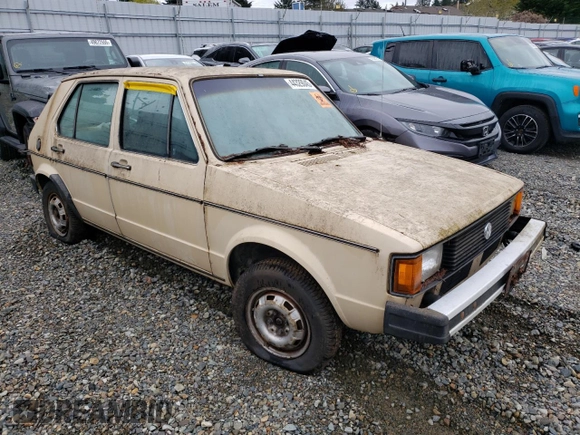 1981 Volkswagen Rabbit z VIN 1VWFB0178BV188835, wystawiony jako Copart lot #44329045 z przebiegiem 102 076 mil mil oraz Czysty tytuł • Clean title. Historia ofert i sprzedaży dostępna na DreamBid. Obrazek 4.