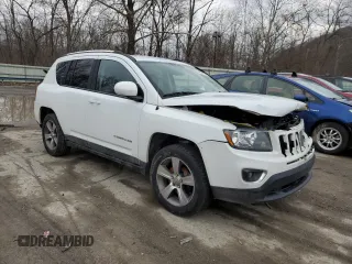 2017 Jeep Compass High Altitude with VIN 1C4NJDEBXHD103273, listed as a Copart auction lot 44627835 with 103,887 mi miles and Salvage Title. Bid and sale history available at DreamBid. Image 4.