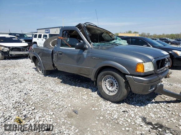 2005 Ford Ranger XLT with VIN 1FTZR45E35PA28995, listed as a Copart auction lot 52627105 with Not provided miles and Salvage title. Bid and sale history available at DreamBid. Image 4.