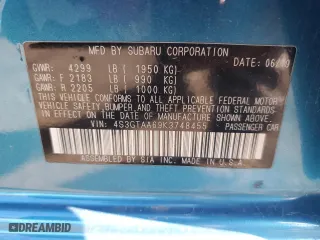 2019 Subaru Impreza with VIN 4S3GTAA69K3748455, listed as a Copart auction lot 52100665 with 58,053 mi miles and Salvage Title. Bid and sale history available at carsss.com. Image 12.