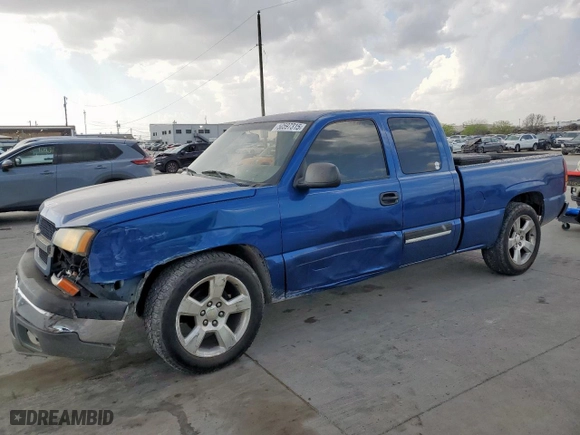 2004 Chevrolet Silverado 1500 with VIN 2GCEC19V241388182, listed as a Copart auction lot 50597315 with 184,273 mi miles and Salvage Title. Bid and sale history available at carsss.com. Image 1.