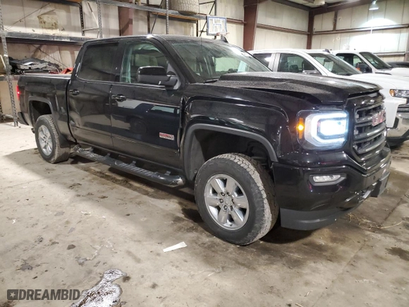 2017 GMC Sierra 1500 SLT with VIN 3GTU2NEC5HG348279, listed as a Copart auction lot 46572835 with 72,964 mi miles and Salvage Title. Bid and sale history available at carsss.com. Image 4.