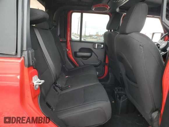 2020 Jeep Gladiator Sport S with VIN 1C6HJTAG0LL131338, listed as a Copart auction lot 50883235 with 50,547 mi miles and Salvage title. Bid and sale history available at DreamBid. Image 10.