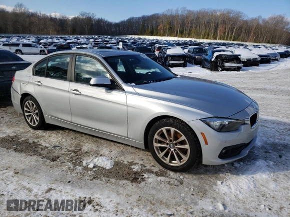 2017 BMW 3 Series 320i xDrive with VIN WBA8E5G32HNU45076, listed as a Copart auction lot 89050755 with 59,680 mi miles and Non repairable. Bid and sale history available at DreamBid. Image 4.