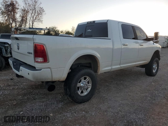 2013 Ram 2500 Laramie with VIN 3C6UR5NL0DG608021, listed as a Copart auction lot 78589874 with Not Provided miles and Salvage Title. Bid and sale history available at carsss.com. Image 3.