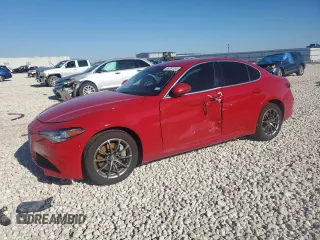 2018 Alfa Romeo Giulia with VIN ZARFAEDNXJ7586263, listed as a Copart auction lot 85797334 with 78,410 mi miles and Salvage Title. Bid and sale history available at carsss.com. Image 1.