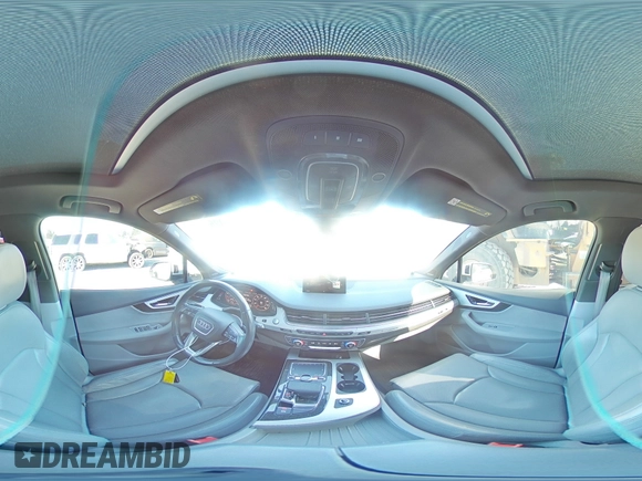 2017 Audi Q7 with VIN WA1WABF75HD011159, listed as a Copart auction lot 53144925 with 110,523 mi miles and Salvage title. Bid and sale history available at DreamBid. Image 14.
