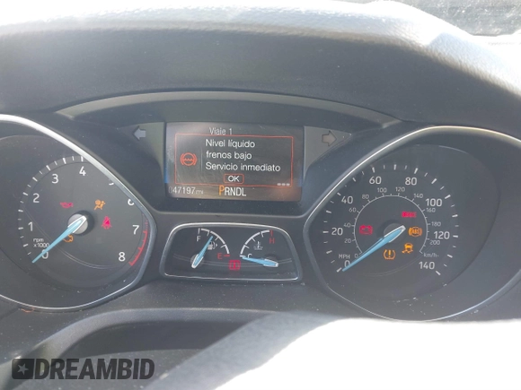 2018 Ford Focus S with VIN 1FADP3E2XJL270495, listed as a IAAI auction lot 41172305 with 47,197 mi miles. Bid and sale history available at carsss.com. Image 7.