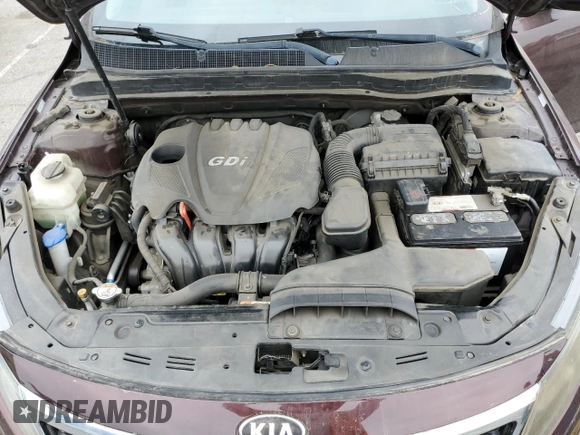 2013 Kia Optima LX z VIN 5XXGM4A74DG102024, wystawiony jako Copart lot #58264275 z przebiegiem 128 594 mil mil oraz Szkoda całkowita • Salvage title. Historia ofert i sprzedaży dostępna na DreamBid. Obrazek 11.