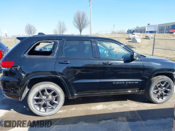 2021 Jeep Grand Cherokee 80th Anniversary with VIN 1C4RJFBG9MC745643, listed as a IAAI auction lot 41729989 with 88,567 mi miles and . Bid and sale history available at DreamBid. Image 14.