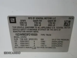 2015 Chevrolet Silverado 1500 LT with VIN 1GCVKREC8FZ165029, listed as a Copart auction lot 44789425 with 50,074 mi miles and Salvage Title. Bid and sale history available at carsss.com. Image 12.