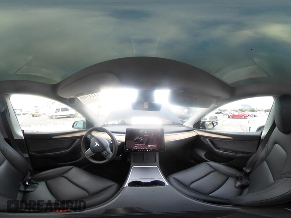 2023 Tesla Model Y Long Range with VIN 7SAYGDEE2PA024032, listed as a IAAI auction lot 41213403 with 23,418 mi miles and . Bid and sale history available at DreamBid. Image 20.