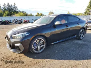 2021 BMW 2 Series M235i xDrive with VIN WBA13AL03M7G65873, listed as a Copart auction lot 72464994 with 16,999 mi miles and Salvage Title. Bid and sale history available at carsss.com. Image 1.