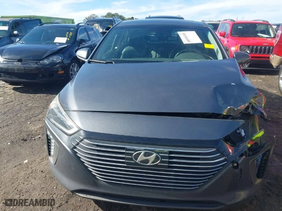 2018 Hyundai Ioniq Hybrid Limited with VIN KMHC05LC0JU083970, listed as a IAAI auction lot 40954180 with 110,408 mi miles. Bid and sale history available at carsss.com. Image 12.