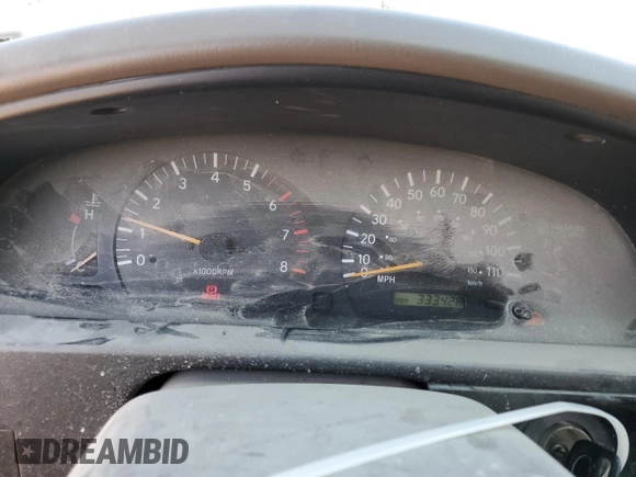2000 Toyota Tacoma PreRunner with VIN 4TASM92N1YZ680858, listed as a Copart auction lot 47005745 with 333,428 mi miles and Salvage title. Bid and sale history available at DreamBid. Image 9.