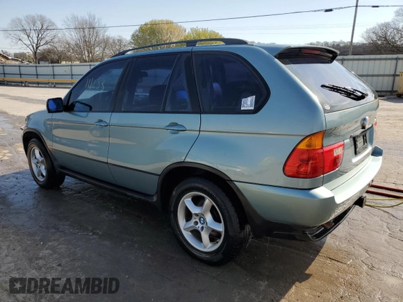 2002 BMW X5 3.0i with VIN 5UXFA53502LH80399, listed as a Copart auction lot 47534984 with 111,233 mi miles and Clean Title. Bid and sale history available at carsss.com. Image 2.