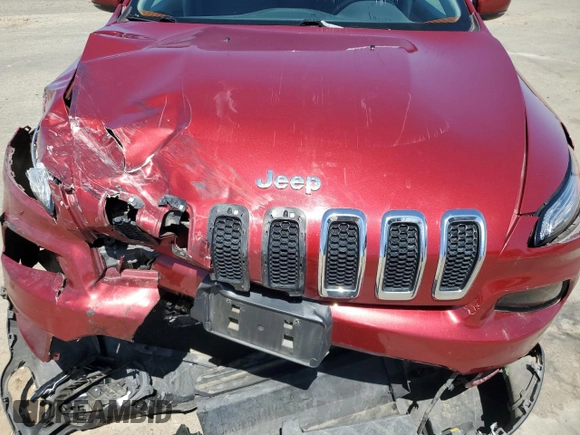 2016 Jeep Cherokee Limited with VIN 1C4PJLDBXGW281885, listed as a Copart auction lot 57126395 with 90,100 mi miles and Salvage title. Bid and sale history available at DreamBid. Image 12.