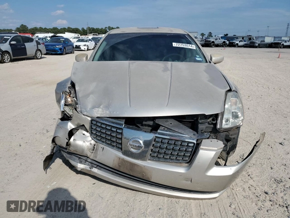 2005 Nissan Maxima 3.5 SL with VIN 1N4BA41E25C827971, listed as a Copart auction lot 72753514 with 265,603 mi miles and Salvage Title. Bid and sale history available at carsss.com. Image 5.
