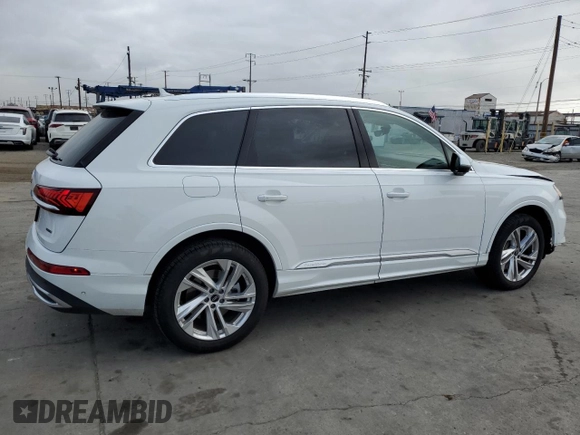 2024 Audi Q7 Premium Plus with VIN WA1LXBF73RD005671, listed as a Copart auction lot 55644265 with 17,711 mi miles and Clean title. Bid and sale history available at DreamBid. Image 3.