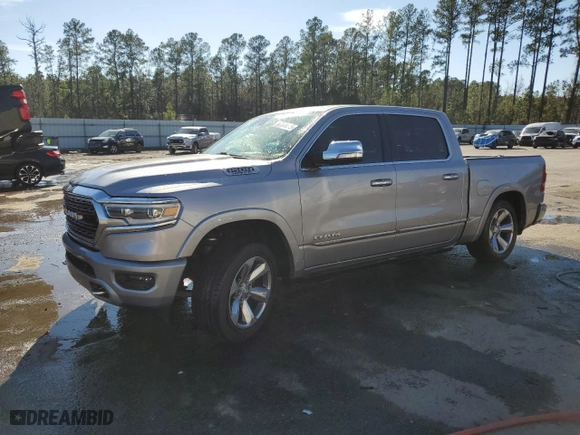 2020 Ram 1500 Limited with VIN 1C6SRFHT6LN240362, listed as a Copart auction lot 47100615 with 82,654 mi miles and Salvage Title. Bid and sale history available at carsss.com. Image 1.