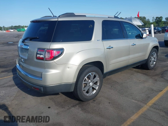2014 GMC Acadia SLT z VIN 1GKKRSKDXEJ300483, wystawiony jako IAAI lot #42333981 z przebiegiem 167 155 mil mil oraz . Historia ofert i sprzedaży dostępna na DreamBid. Obrazek 4.