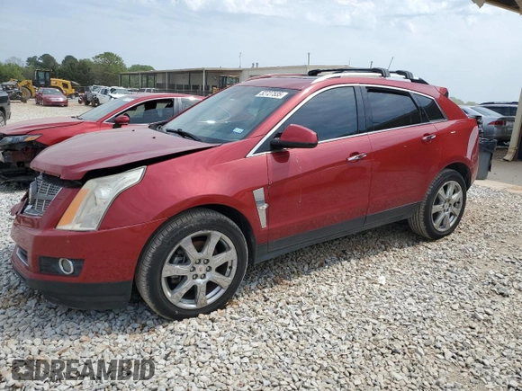 2012 Cadillac SRX Premium Collection with VIN 3GYFNFE35CS619542, listed as a Copart auction lot 52727535 with 141,196 mi miles and Salvage Title. Bid and sale history available at carsss.com. Image 1.