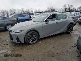 2024 Lexus IS 350 F Sport with VIN JTHGZ1E20R5037472, listed as a Copart auction lot 43313995 with 4,094 mi miles and Salvage title. Bid and sale history available at DreamBid. Image 1.
