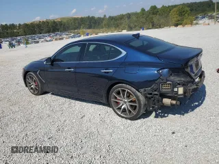 2019 Genesis G70 3.3T Advanced with VIN KMTG74LE0KU044182, listed as a Copart auction lot 71978584 with 86,519 mi miles and Salvage Title. Bid and sale history available at carsss.com. Image 2.