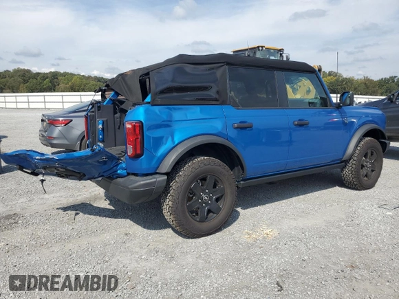 2024 Ford Bronco with VIN 1FMDE1BH6RLA31465, listed as a Copart auction lot 74325424 with 15,627 mi miles and Salvage title. Bid and sale history available at DreamBid. Image 3.
