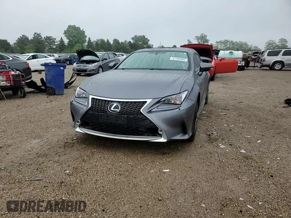 2017 Lexus RC 350 with VIN JTHSE5BC2H5007785, listed as a Copart auction lot 57786905 with 81,685 mi miles and Salvage title. Bid and sale history available at DreamBid. Image 13.