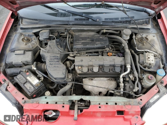 2002 Honda Civic EX with VIN 2HGES26792H554976, listed as a Copart auction lot 53095385 with 253,228 mi miles and Salvage Title. Bid and sale history available at DreamBid. Image 11.