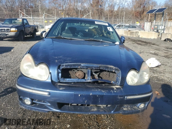 2003 Hyundai Sonata GLS with VIN KMHWF35H83A893490, listed as a Copart auction lot 80886424 with 0 mi miles and Salvage Title. Bid and sale history available at carsss.com. Image 5.