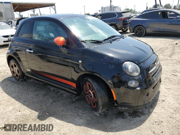 2015 FIAT 500e with VIN 3C3CFFGE8FT507311, listed as a Copart auction lot 62028985 with 59,608 mi miles and Clean title. Bid and sale history available at DreamBid. Image 4.