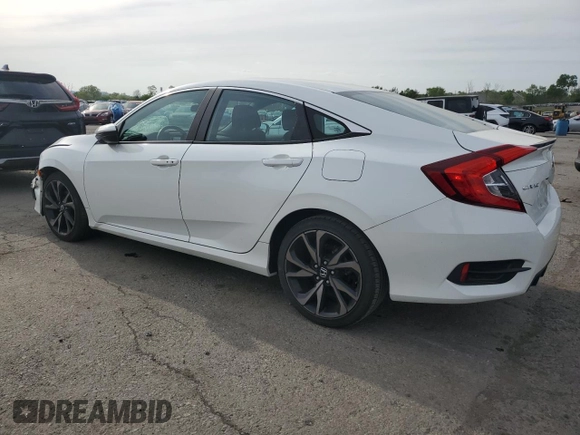 2019 Honda Civic Sport with VIN 2HGFC2F89KH594162, listed as a Copart auction lot 56005095 with 32,870 mi miles and Salvage title. Bid and sale history available at DreamBid. Image 2.